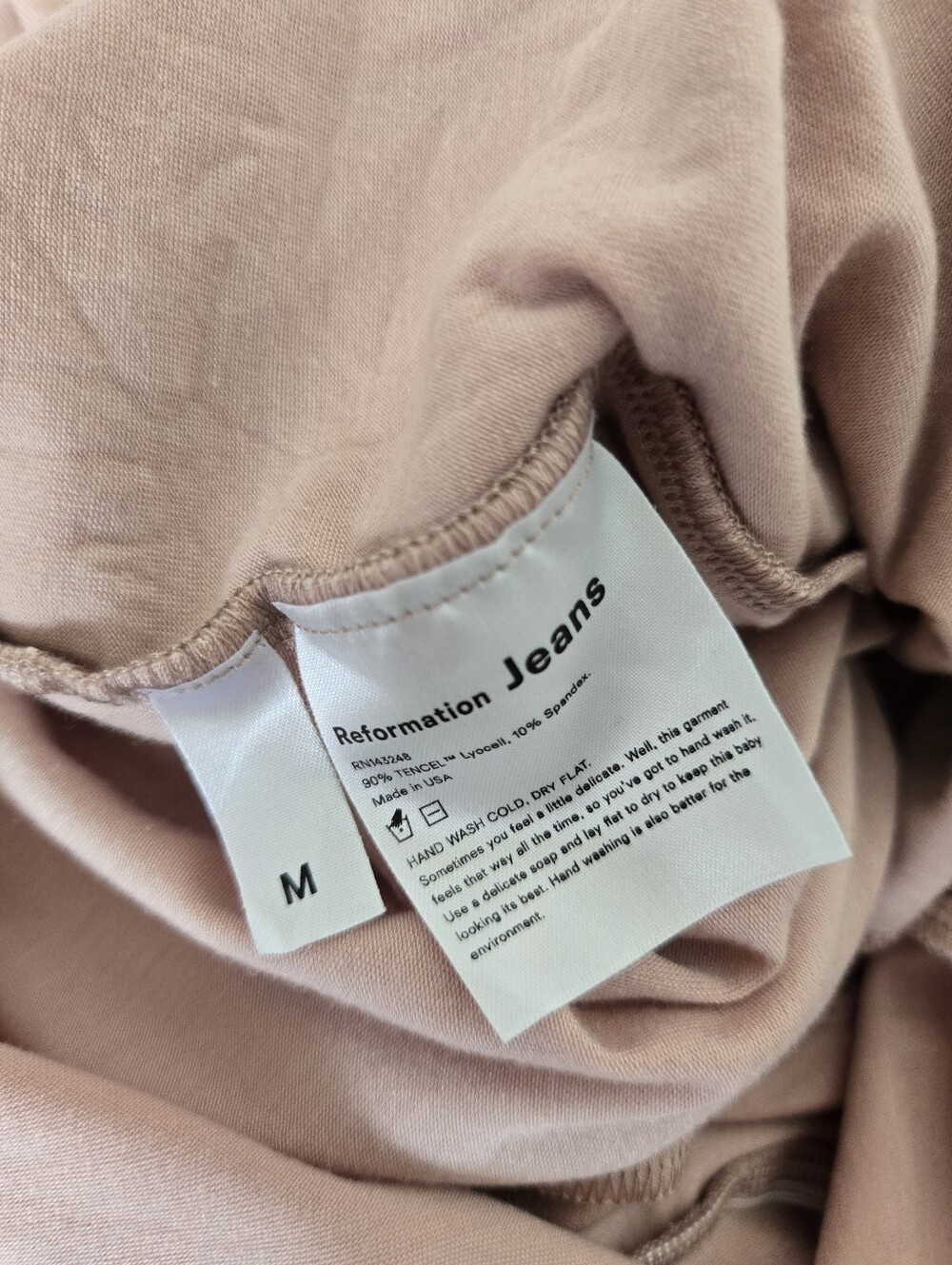 Reformation Blush Scoop Neck Rou Midi Jersey Soft Dress, M - Picture 12 of 13